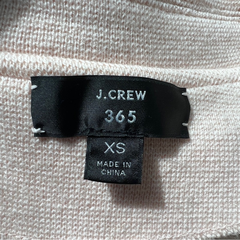 J.CREW 365 Sophie Open Front Knit Sweater Blazer Blush Pink Size Extra Small - Picture 4 of 13